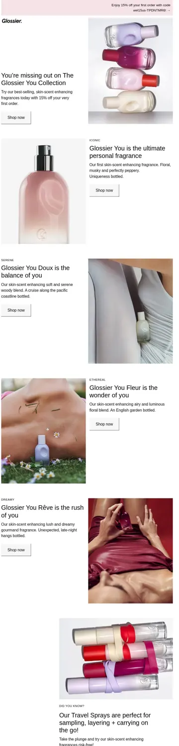 Glossier email