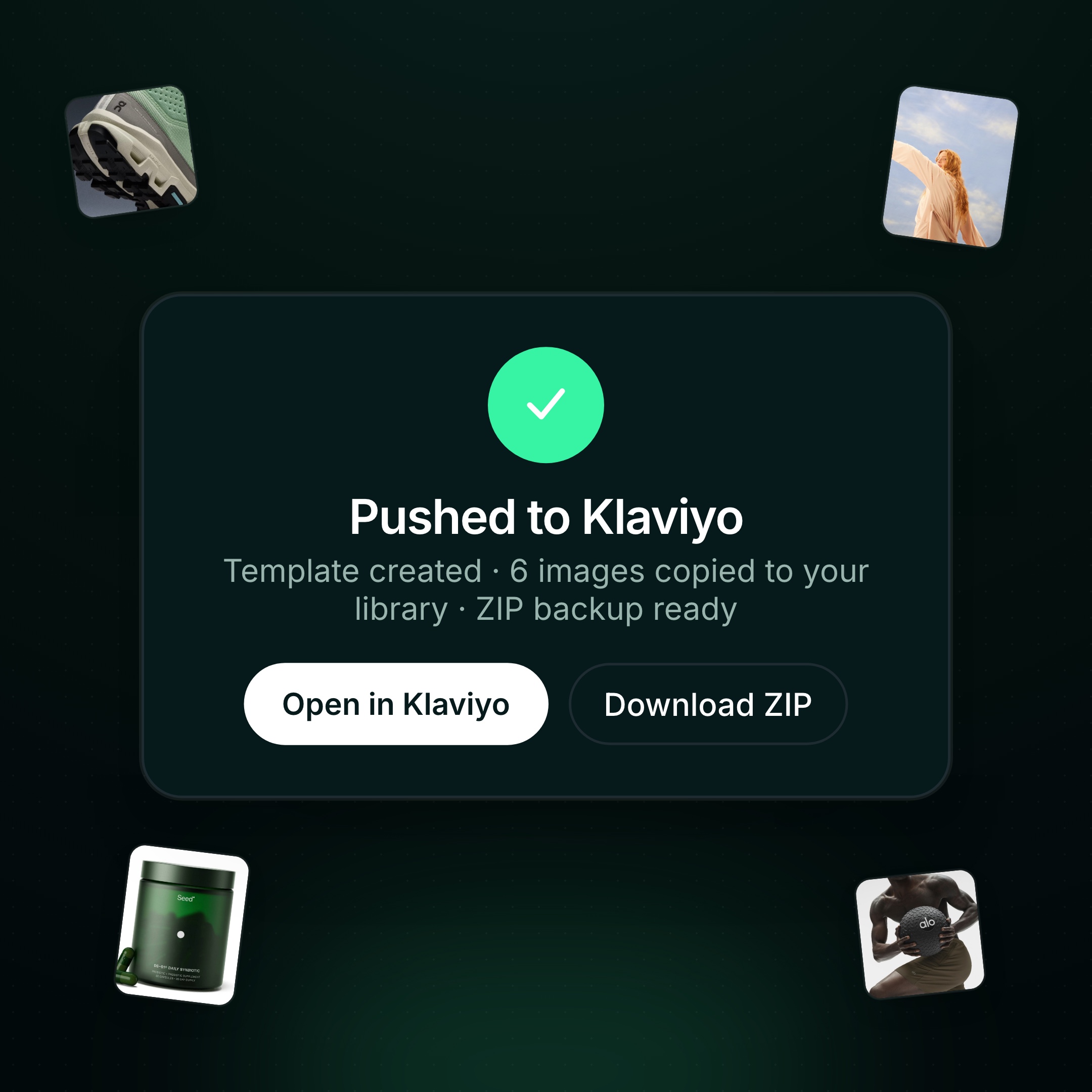 Push to Klaviyo in one click